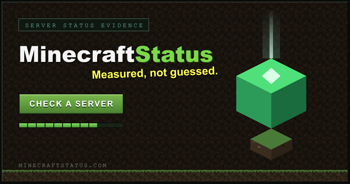 Minecraft Server Status Checker | MinecraftStatus.com
